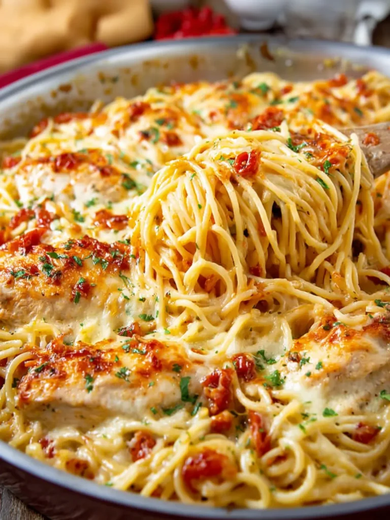 Baked Chicken Spaghetti First Image