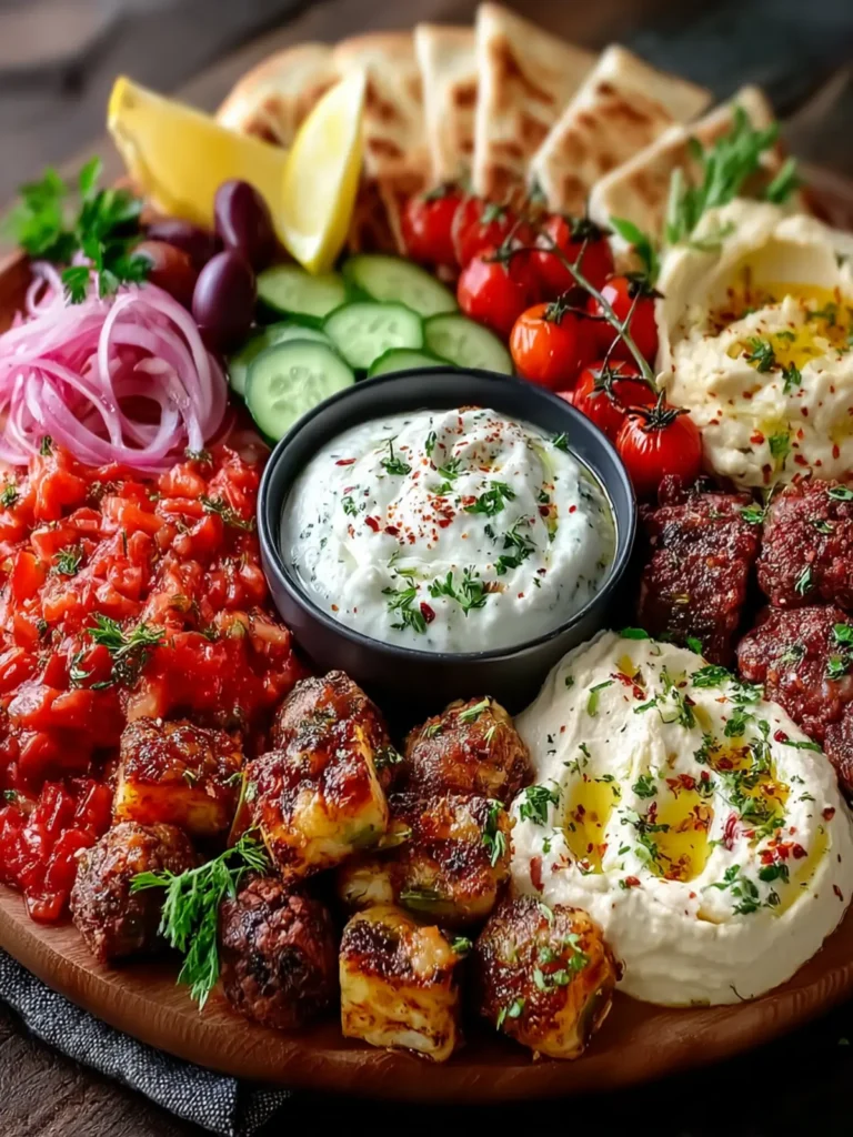 Mouthwatering Mediterranean Mezze Tapas Platter for Everyone First Image