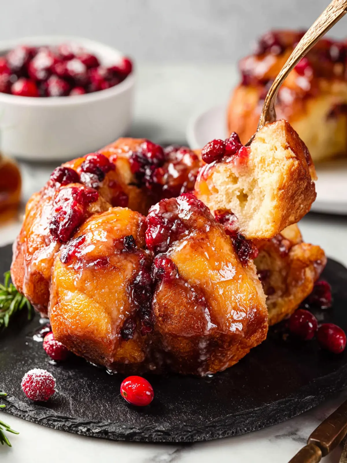 Cranberry Orange Monkey Bread First Image