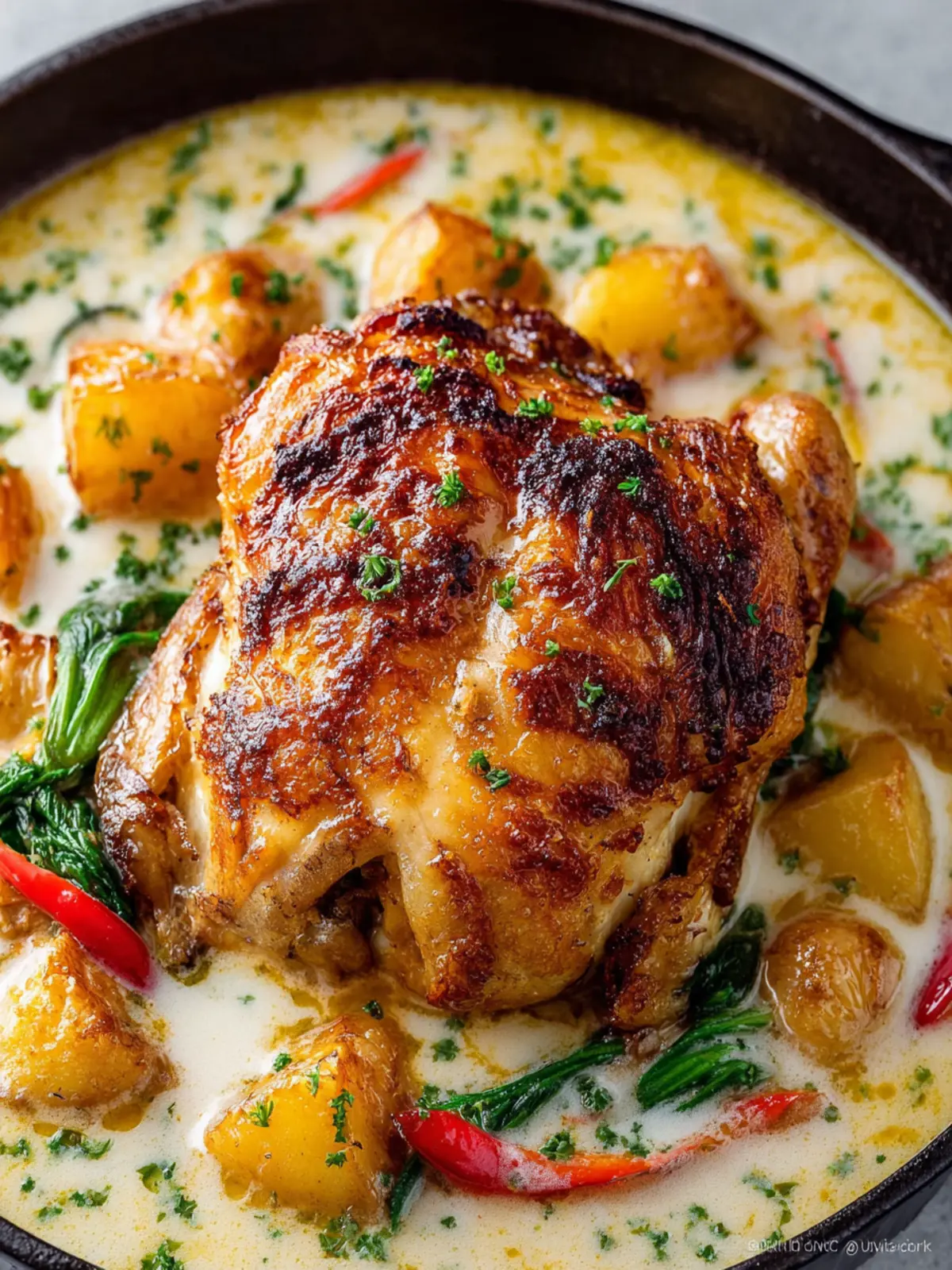 Coconut Milk Braised Chicken First Image