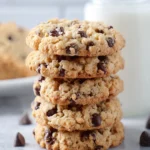 Healthy Oatmeal Chocolate Chip Cookies First Image