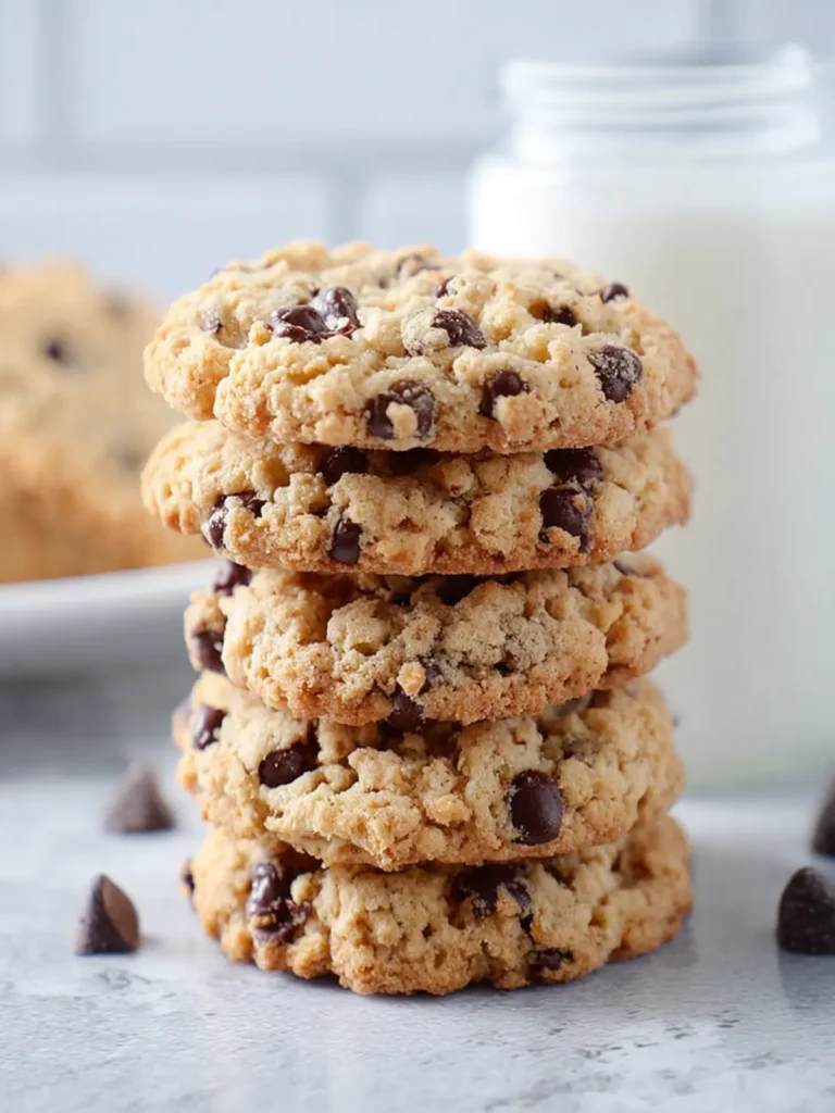 Healthy Oatmeal Chocolate Chip Cookies First Image