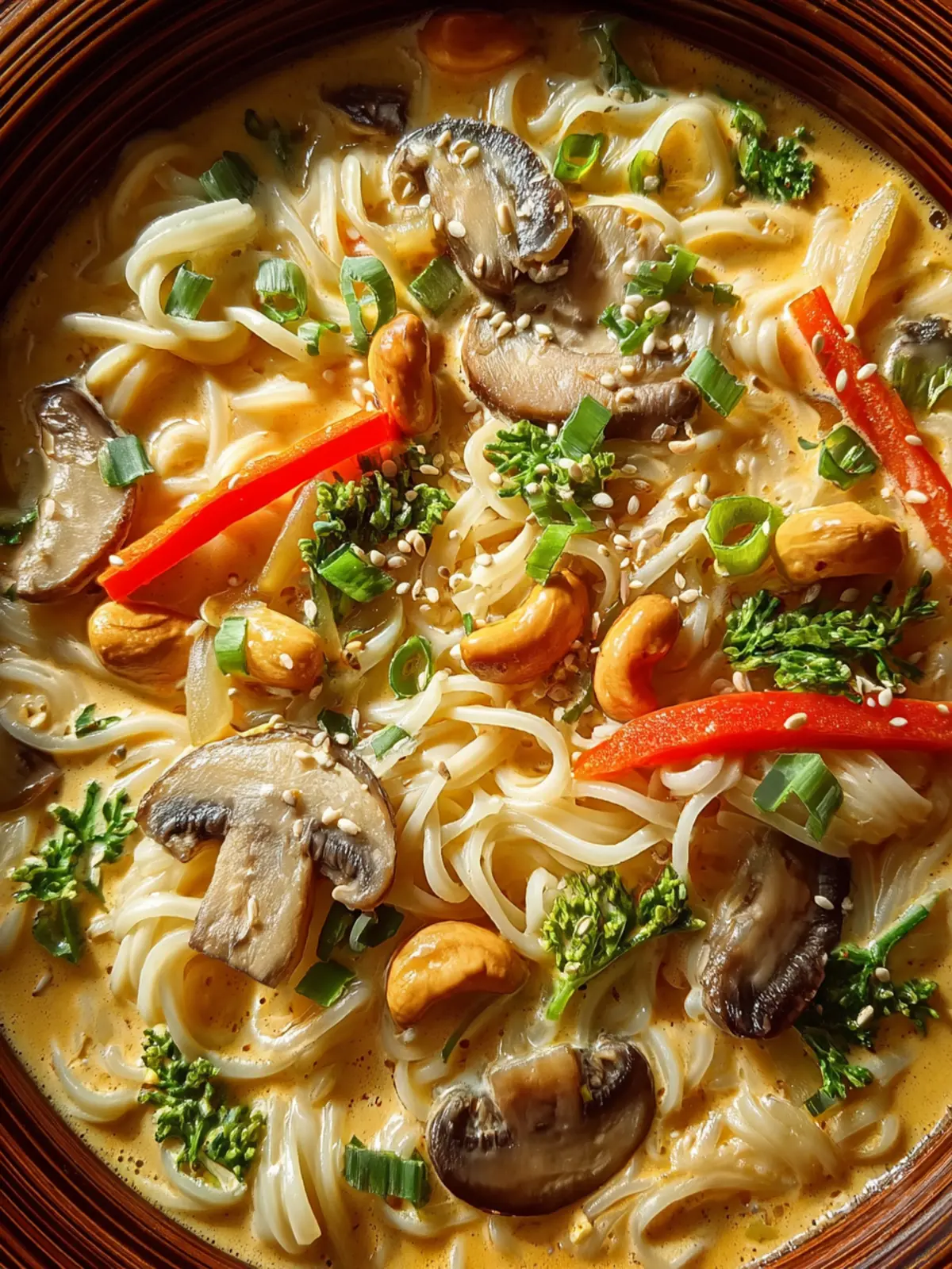 CREAMY NUTTY NOODLE SOUP First Image