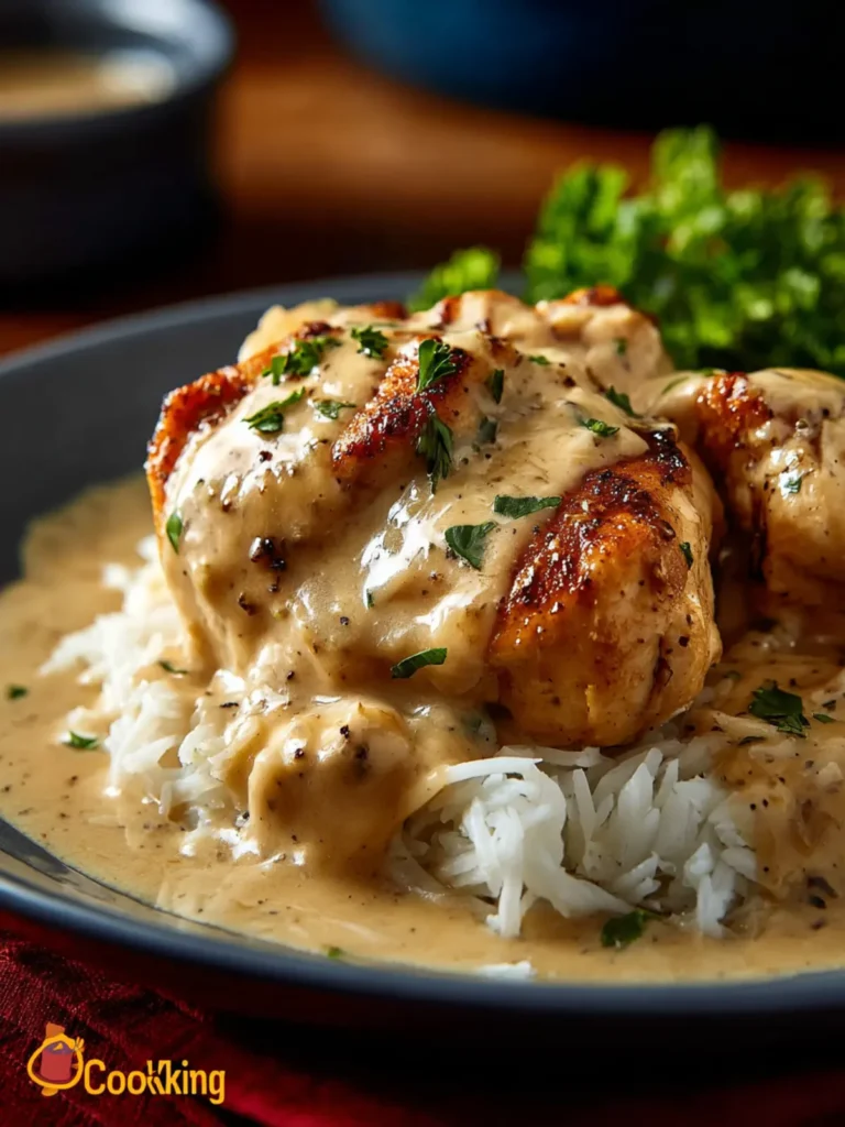 Slow Cooker Creamy Chicken & Gravy First Image