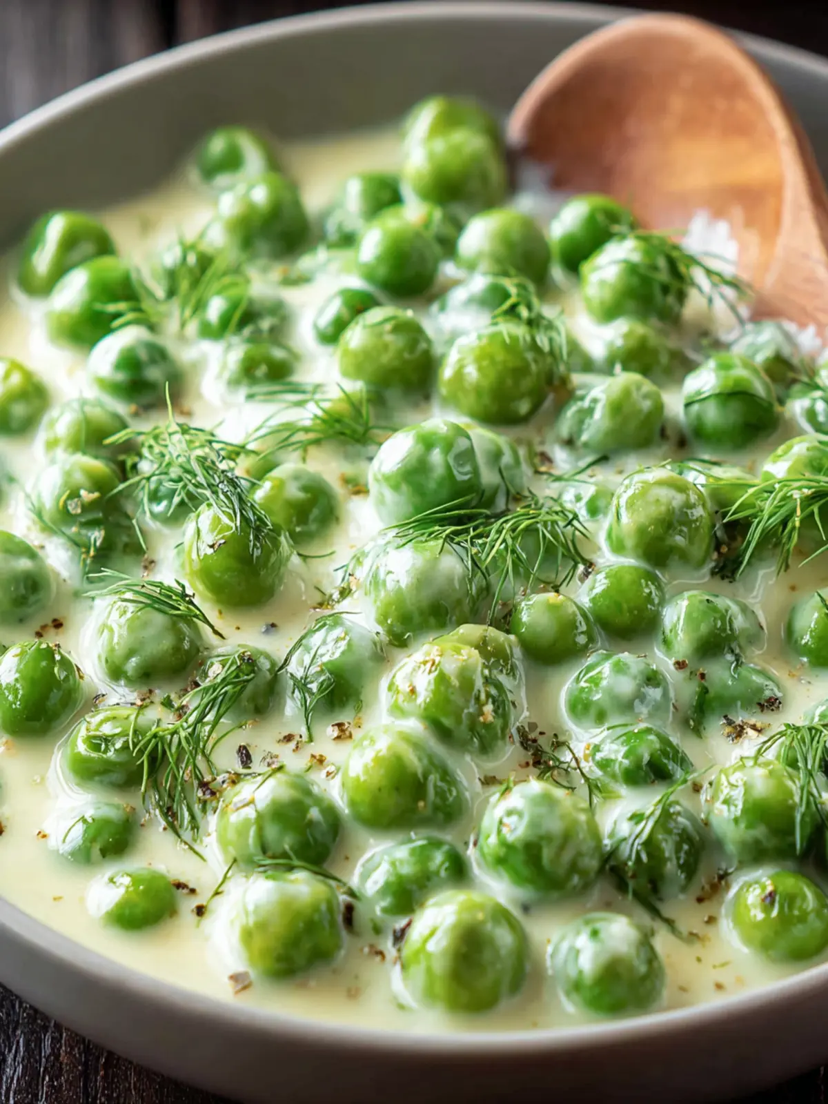 Creamed Peas with Dill: A Creamy Garden Delight First Image