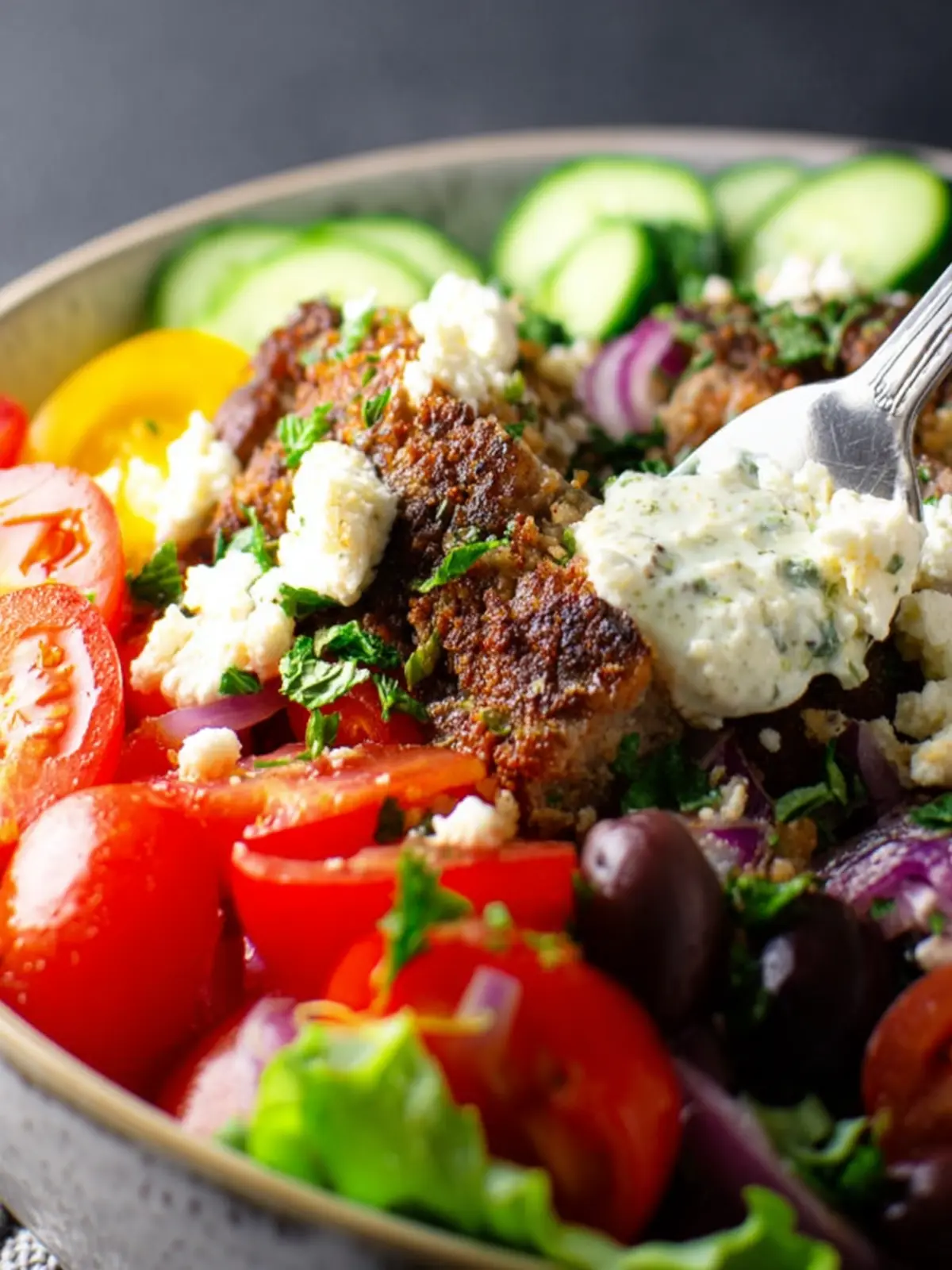15-minute Greek Bowls (Gluten-free, Keto, Primal, GAPS, Low-carb) First Image