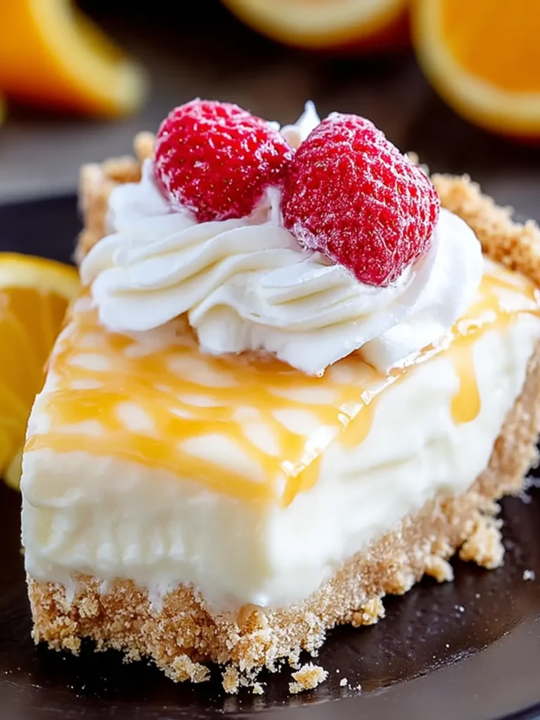 Irresistible Creamy Orange Pie (No Bake) Recipe Delight First Image