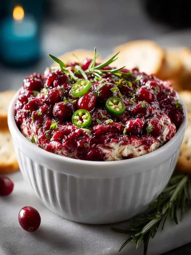 Holiday Jalapeño Cranberry Dip: The Ultimate Sweet-Heat Appetizer for Festive Gatherings First Image