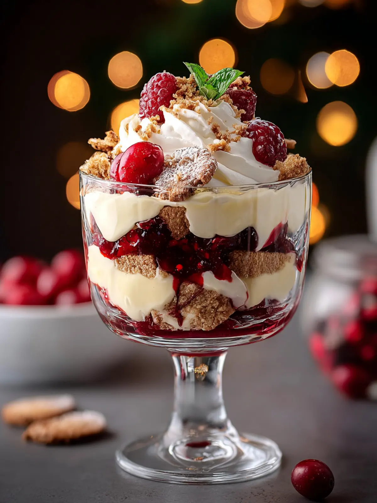 Irresistible Holiday Dessert Trifle in Glass Recipe First Image
