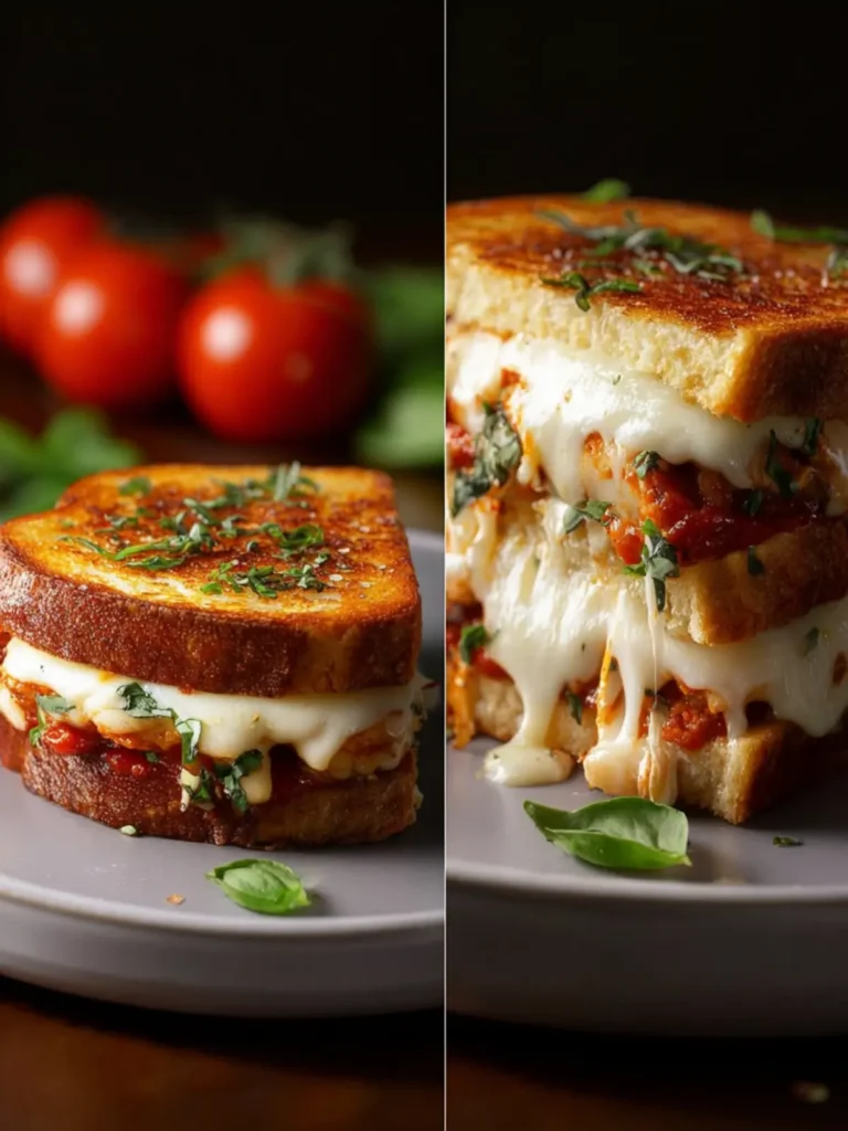 Lazy Chicken Parmesan Grilled Cheese: An Easy Dinner Recipe First Image