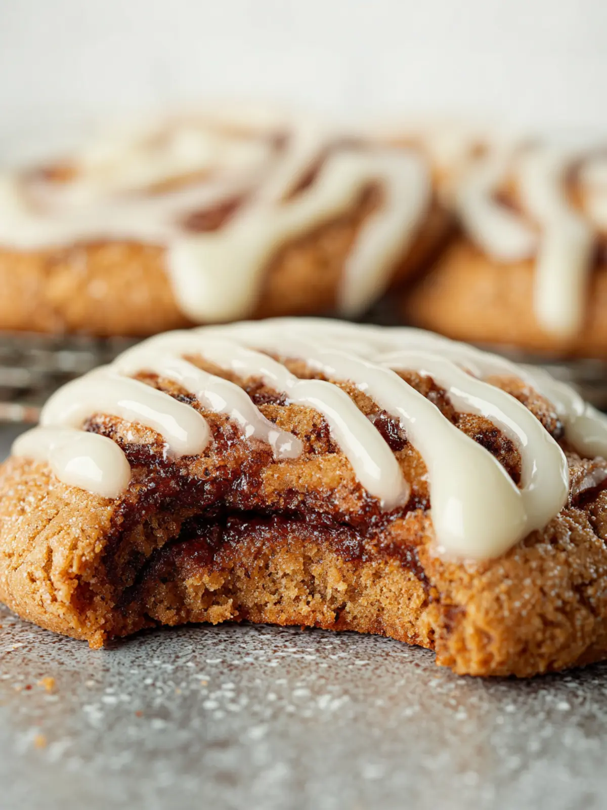 Easy Bakery-Style Cinnamon roll cookies First Image