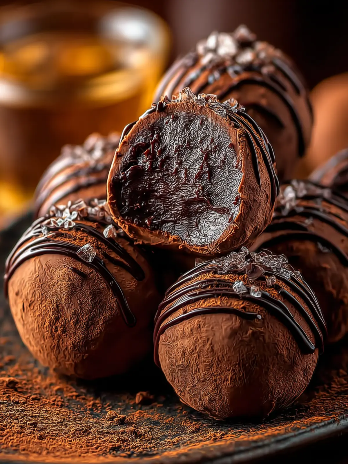 Decadent Dark Chocolate Espresso Truffles with a Velvety Ganache Filling First Image