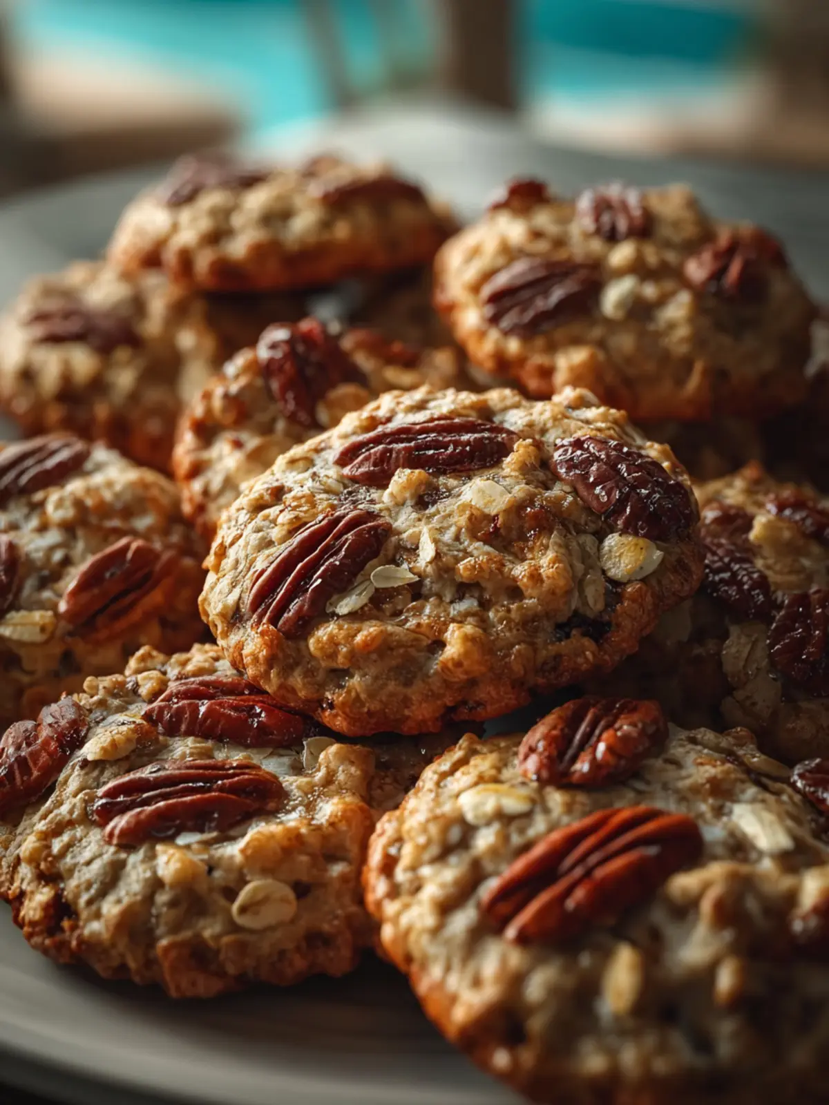 Pecan Pie Oatmeal Cookies First Image