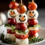 Festive Caprese Snowmen Skewers: The Ultimate Christmas Appetizer That Melts Hearts First Image