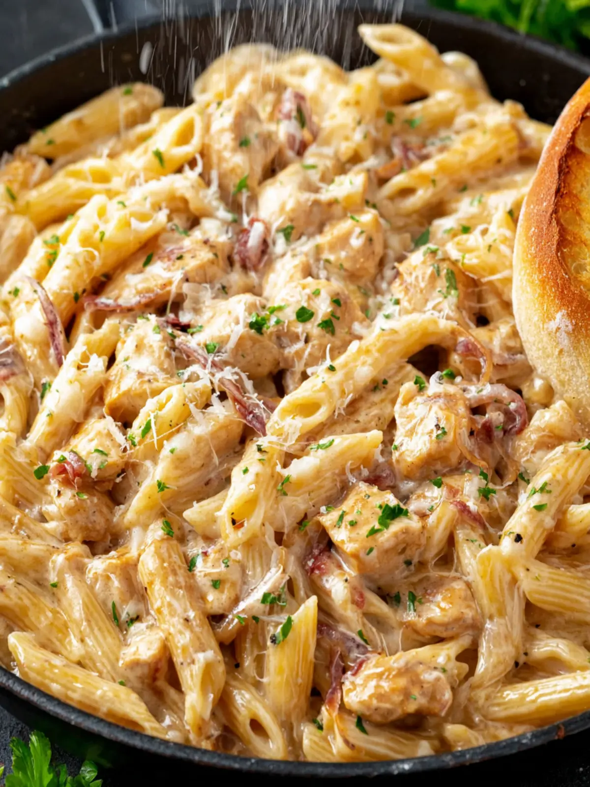 French Onion Chicken Pasta First Image