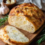 Irresistible No-Knead Roasted Garlic Rosemary Bread Recipe First Image