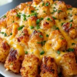 Easy Cheddar Ranch Chicken Tater Tot Bake – Dinner Delight! First Image