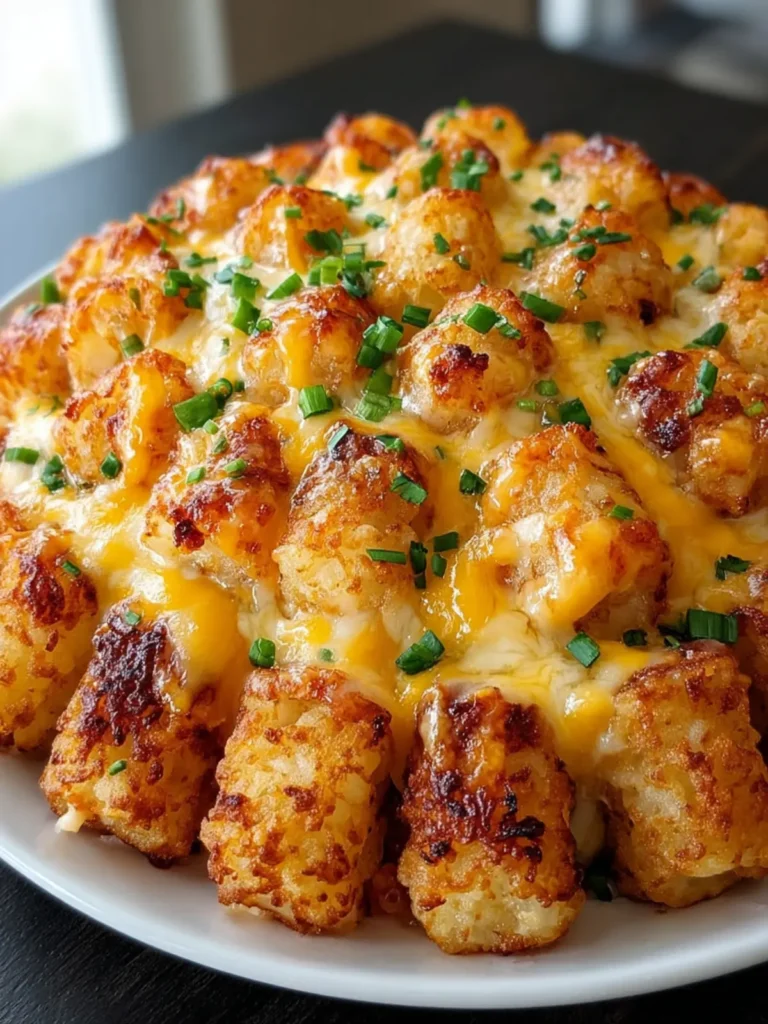Easy Cheddar Ranch Chicken Tater Tot Bake – Dinner Delight! First Image