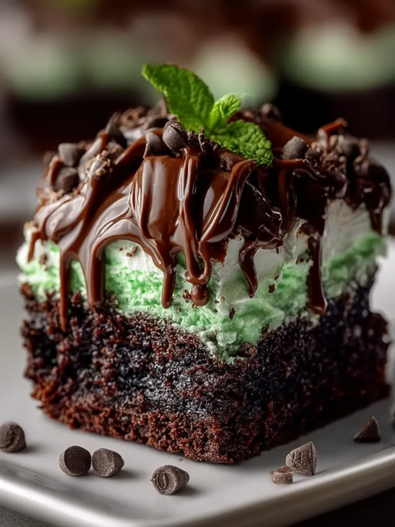 Chocolate Mint Poke Cake – Ultra Moist & Refreshing Dessert First Image