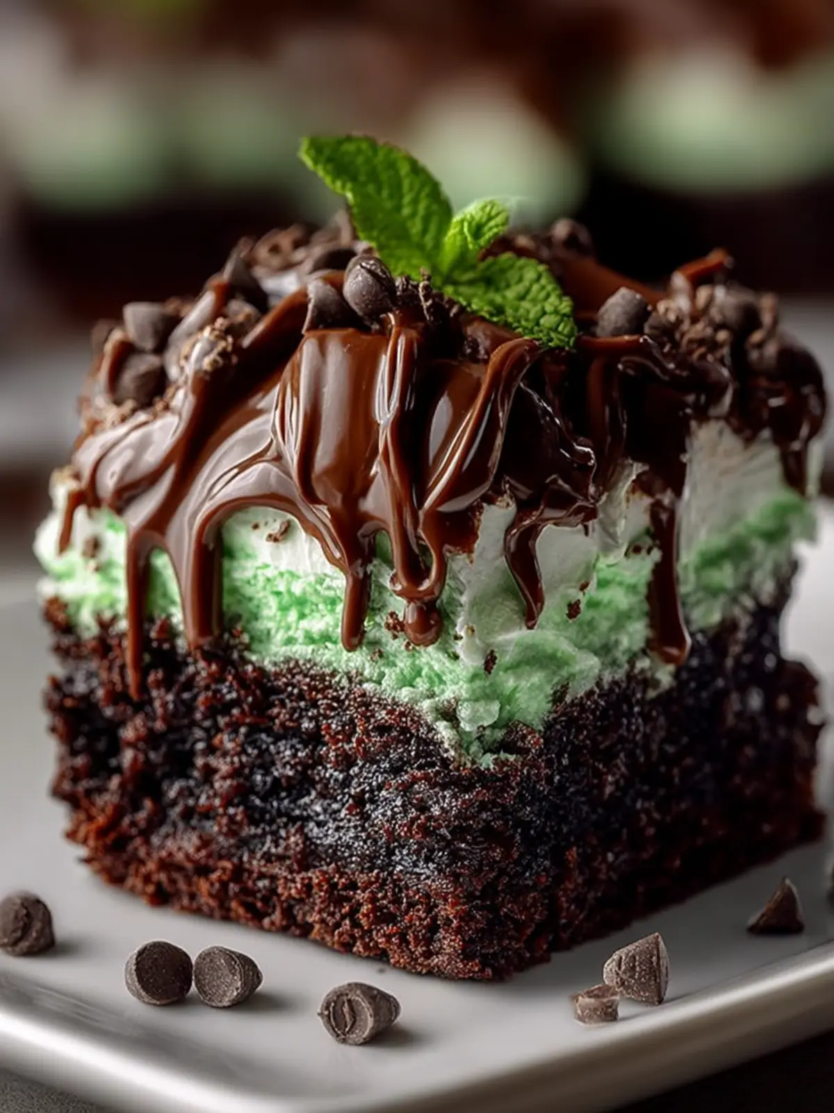 Chocolate Mint Poke Cake – Ultra Moist & Refreshing Dessert First Image