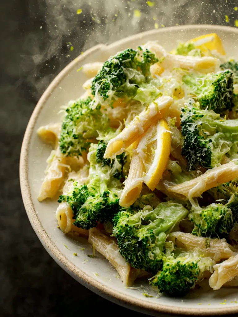 Creamy Lemon Broccoli Pasta First Image