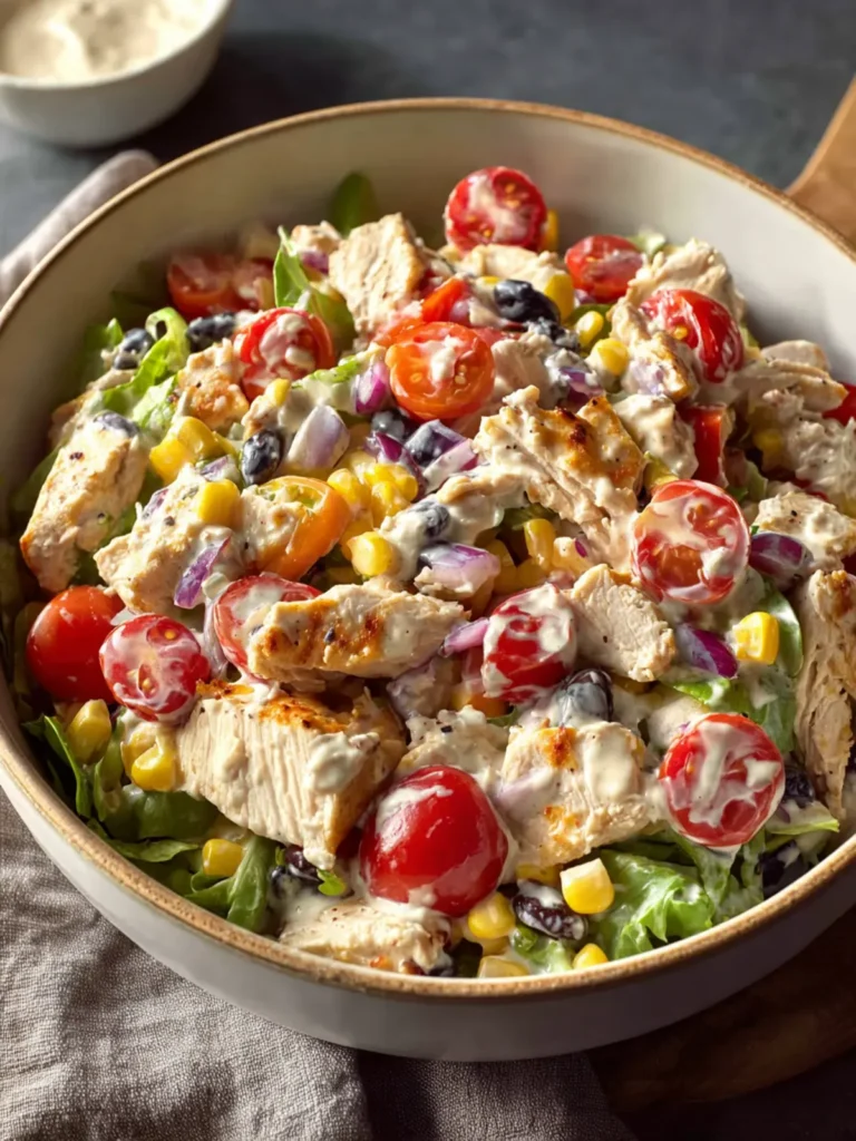 Easy Southwestern Chicken Salad with Creamy Dressing First Image