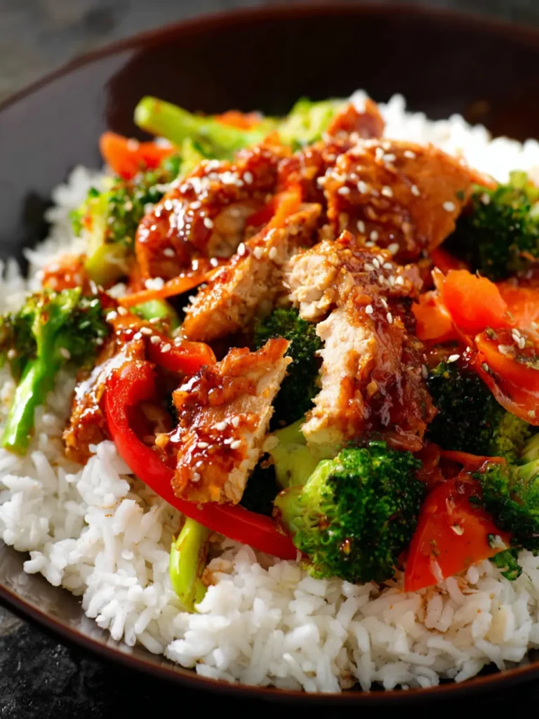 Slow Cooker Teriyaki Chicken and Stir Fry Veggies Recipe First Image