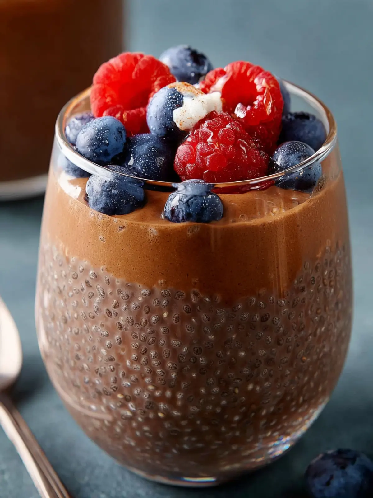 Peanut Butter Chocolate Chia Pudding First Image