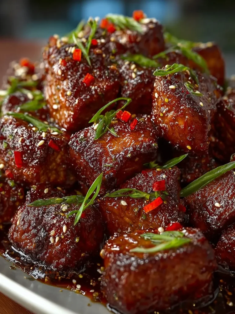 Sweet and Sticky Steak Bites First Image