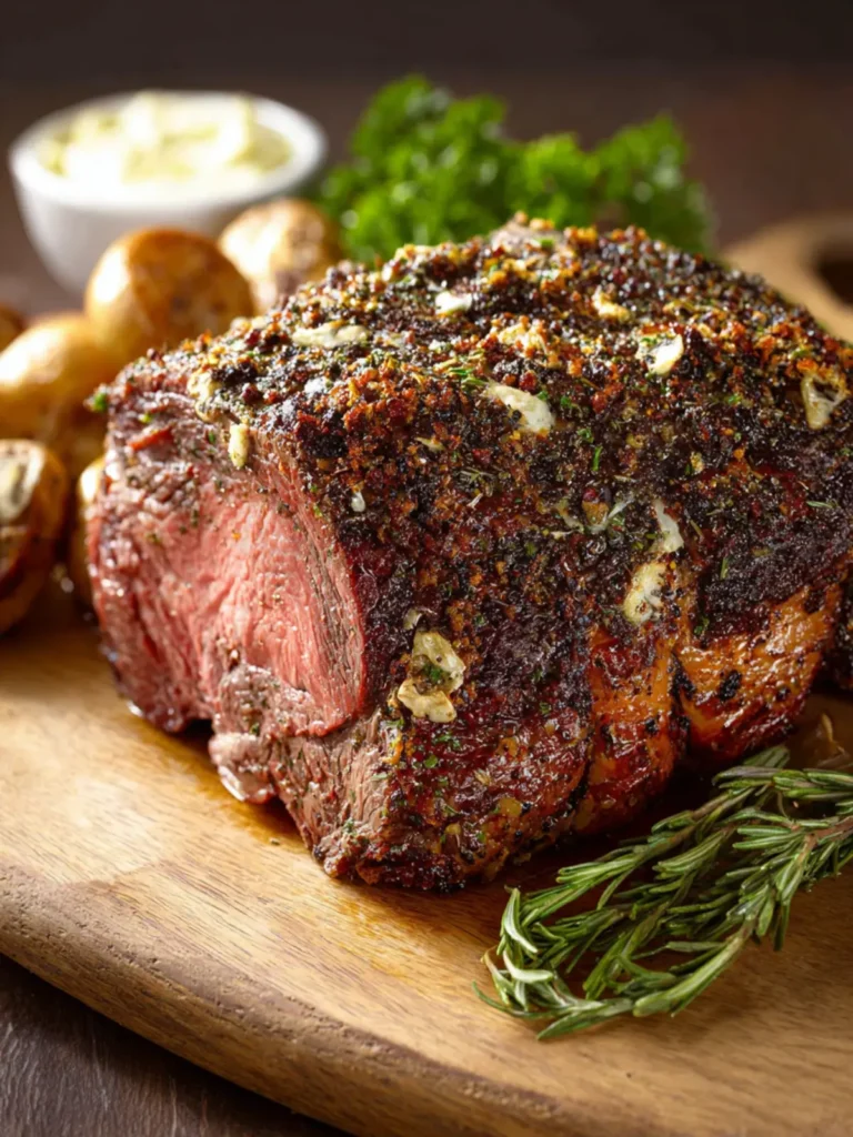 Butter and Garlic Crusted Prime Rib First Image
