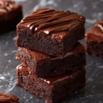 Fudgy Brownies with Chocolate Ganache First Image