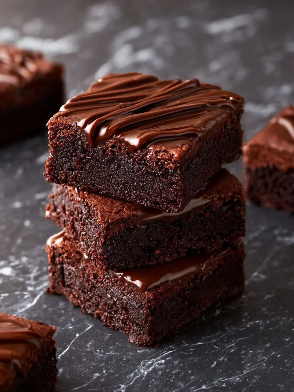 Fudgy Brownies with Chocolate Ganache First Image