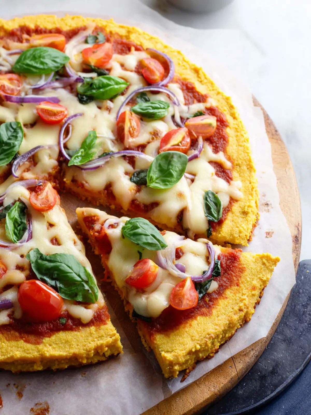 Chickpea Flour Crust Pizza First Image