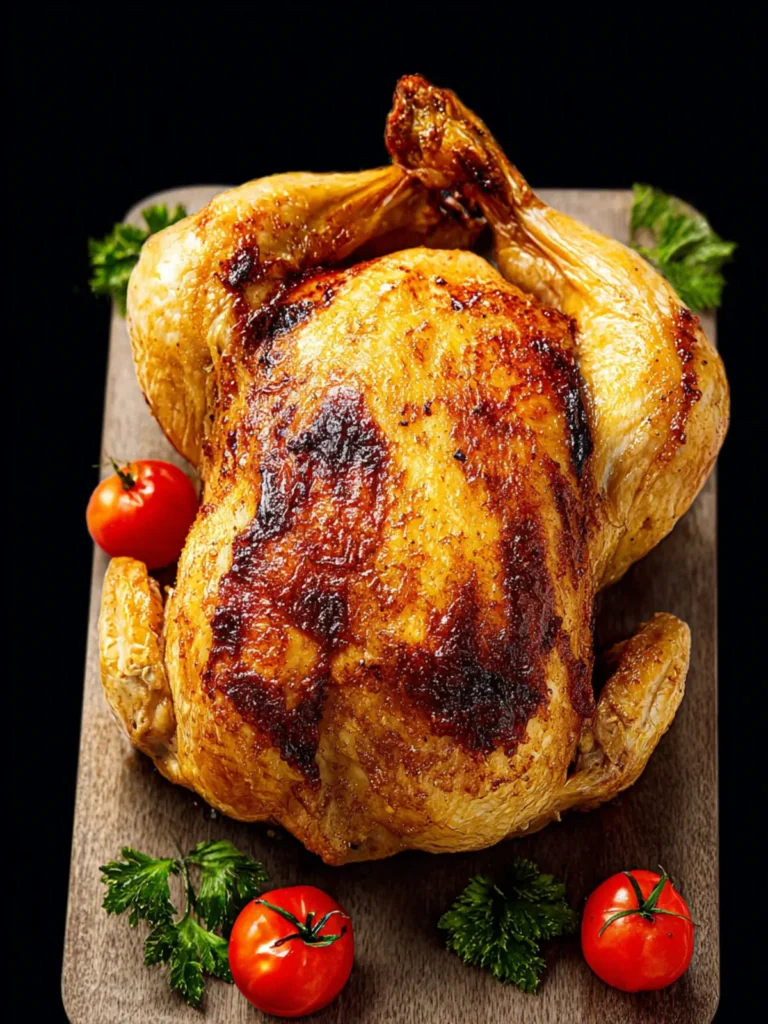 Frozen Whole Chicken in Air Fryer First Image