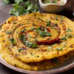 Masoor Dal Chilla Savory Red Lentil Pancakes First Image