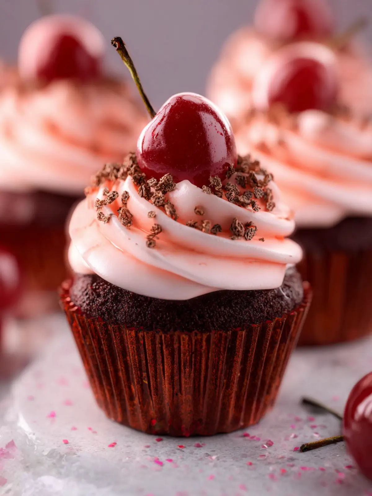 Cherry Cordial Cupcakes First Image