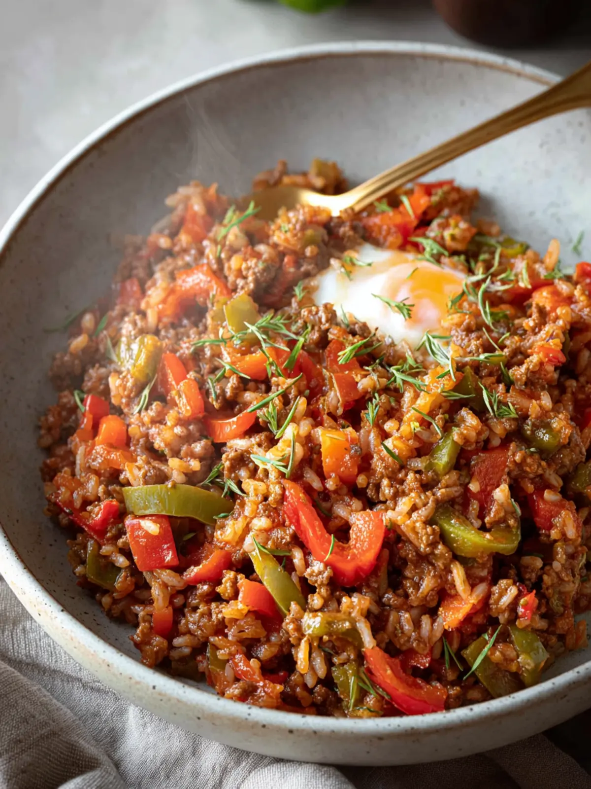 Easy Unstuffed Pepper Skillet (Quick One Pot Recipe) First Image