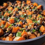 Sweet Potato Turkey Skillet with Black Beans, One Pan First Image