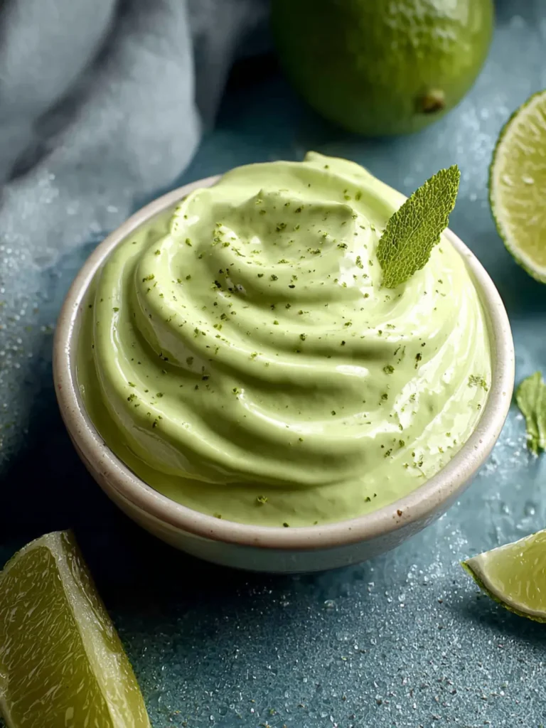 5 Minute Avocado Lime Crema Sauce Recipe with Yogurt First Image