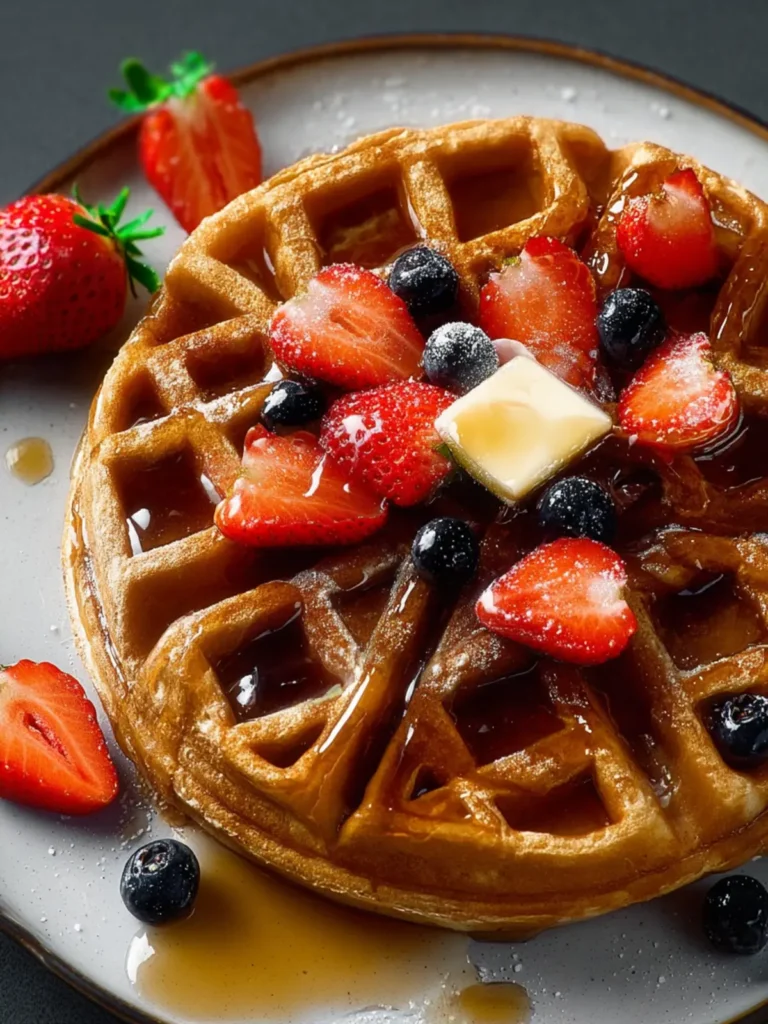 Fluffy Whole Wheat Waffles First Image