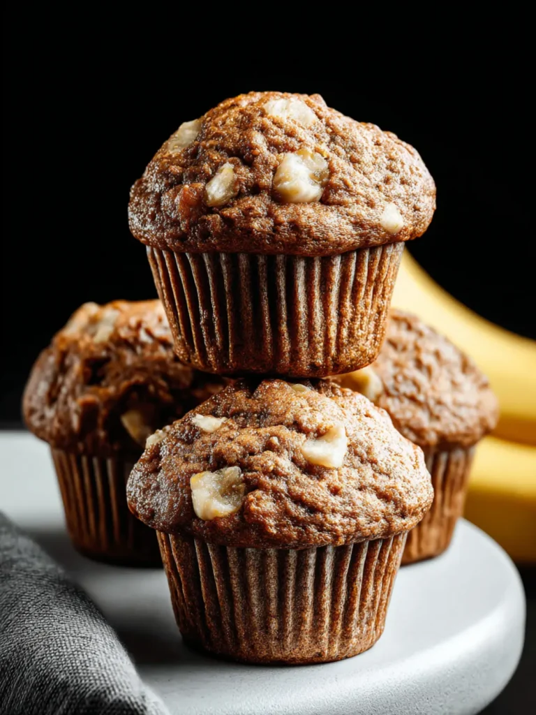 Healthy Banana Muffins First Image
