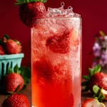 Homemade Strawberry Vanilla Bean Soda First Image
