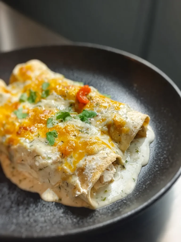 White Chicken Enchiladas Recipe First Image
