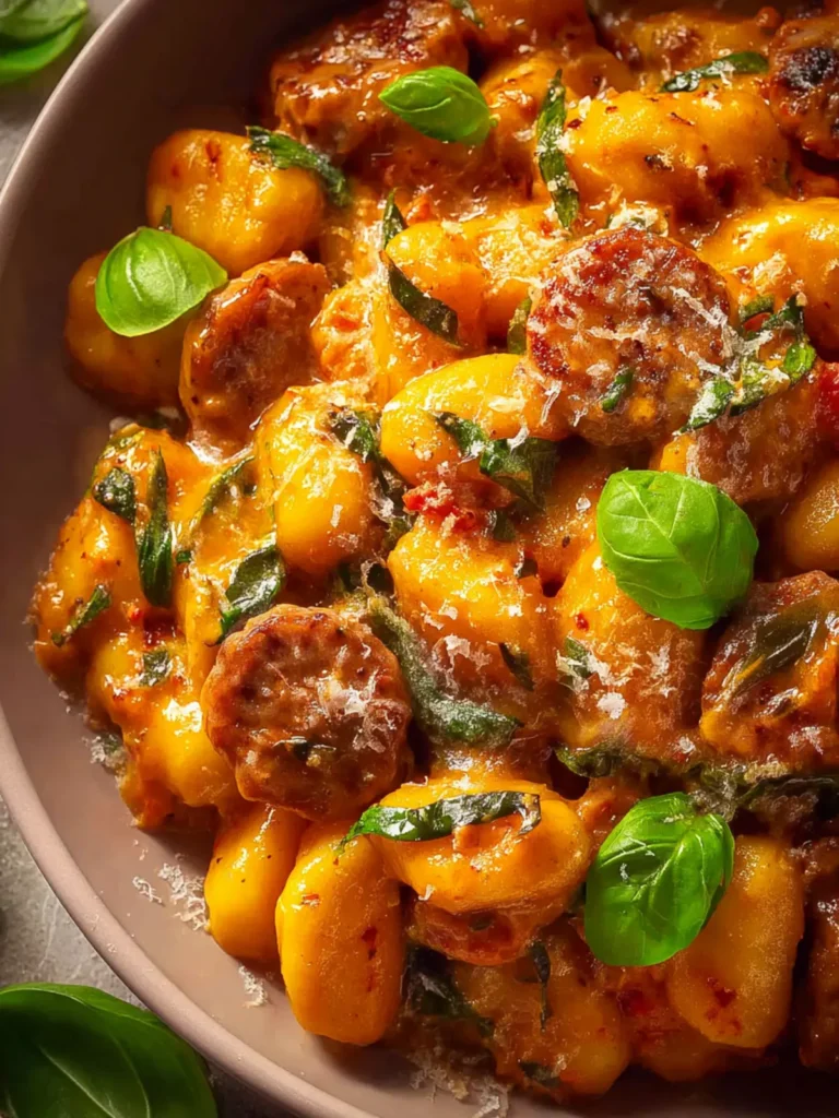 creamy sausage gnocchi First Image