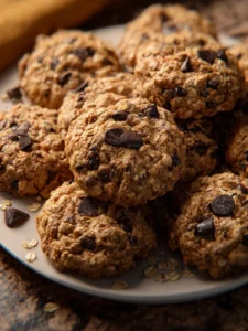vegan chocolate chip oatmeal cookies First Image