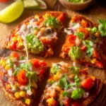 vegetarian Mexican pizza First Image