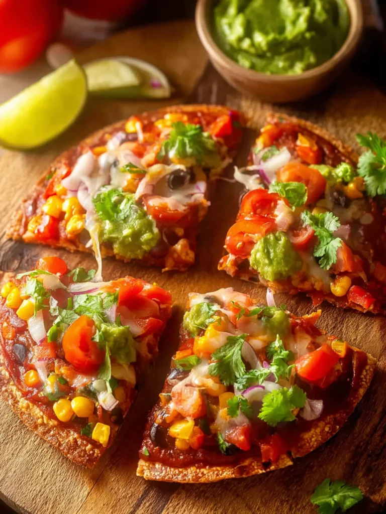 vegetarian Mexican pizza First Image